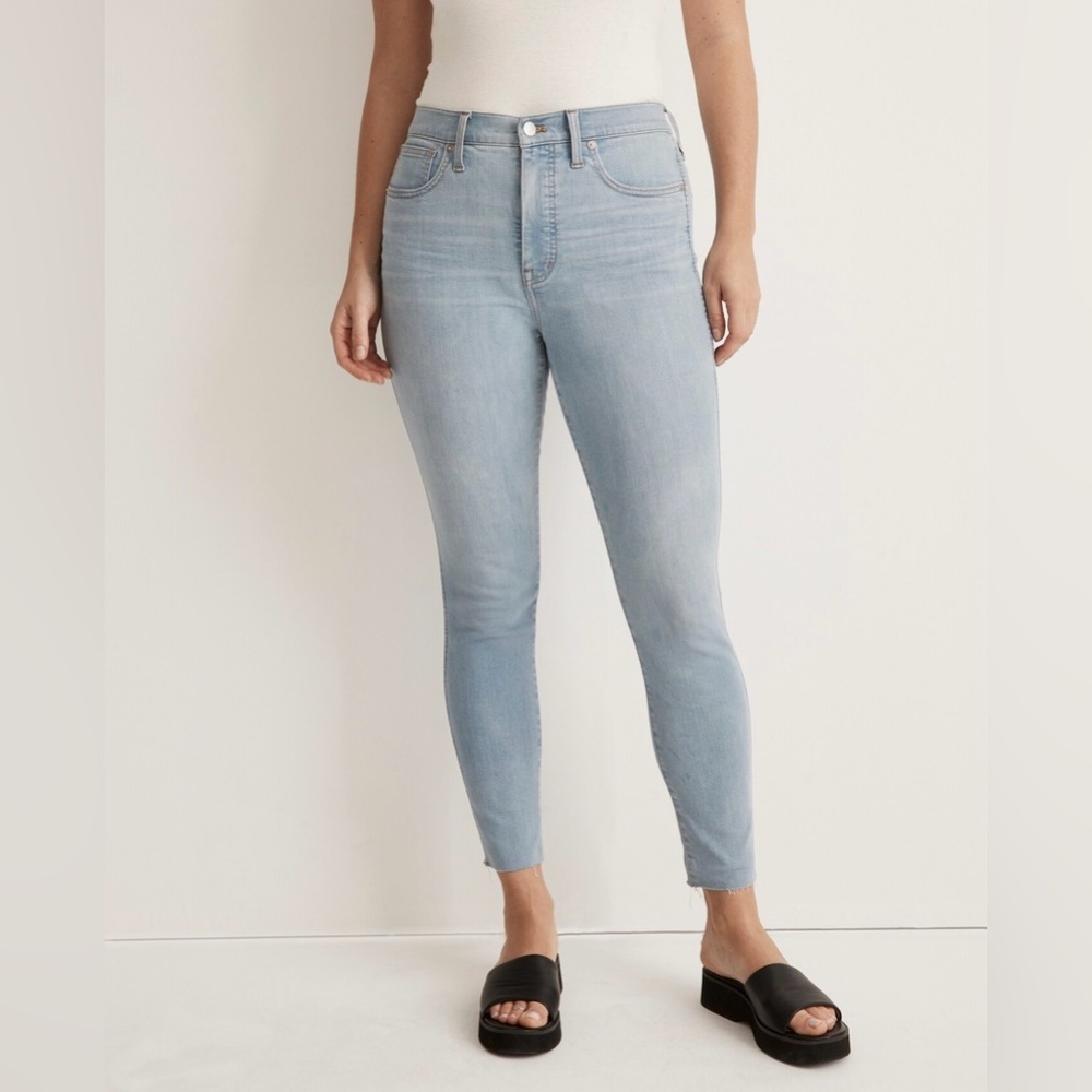 NWT Madewell  Jeans Women's Size 29 High-Rise‎ Skinny Crop in Charlemont Wash - Picture 2 of 16
